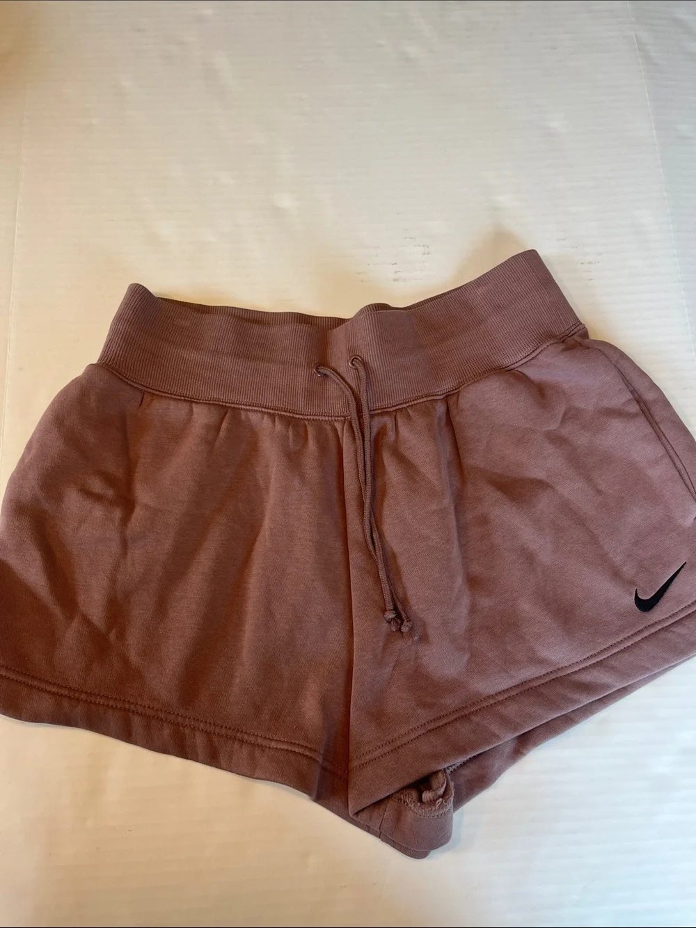 Nike Brown Ribbed Waist Athletic Shorts
